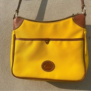 DOONEY & Bourke Wayfarer Yellow Nylon Crossbody Bag.
